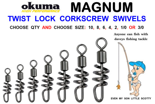 Okuma twist lock - okuma, corkscrew