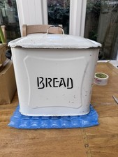 Vintage Enamel Bread Bin Very