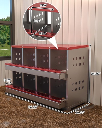 Compartment galvanized - 8-compartment,