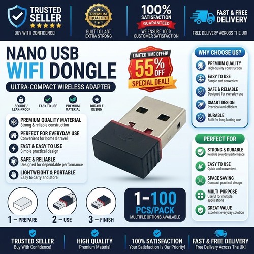 Dual band wifi dongle - band, 2.4ghz