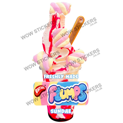 Flumps ice cream sundae - ice,