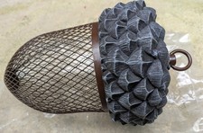 Acorn Shaped Metal Bird Feeder Nuts & Seeds Hanging Animal Feeder Garden Decor