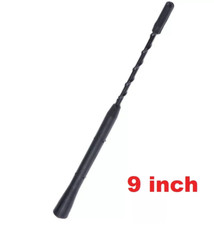 9" Antenna Rubber Mast Black