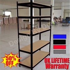 BLACK - 5 TIER METAL SHELVING