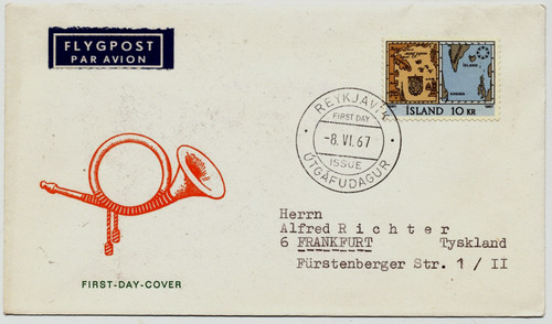 Iceland 1967 first day - 1967,