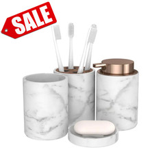 Modern 4pcs Marble Bathroom