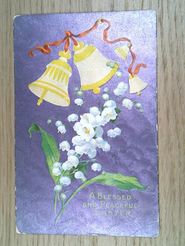 Vintage 1909 easter postcard - vintage,