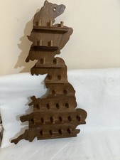 Thimble Case Holder Wooden Map