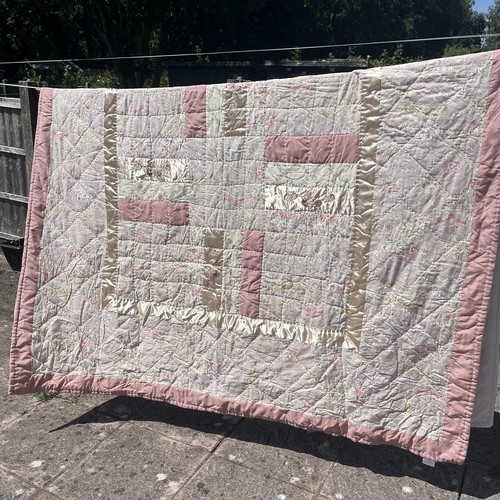 Vtg patchwork bedspread - bedspread, throw