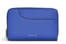RADLEY BLUE LEATHER ZIP AROUND