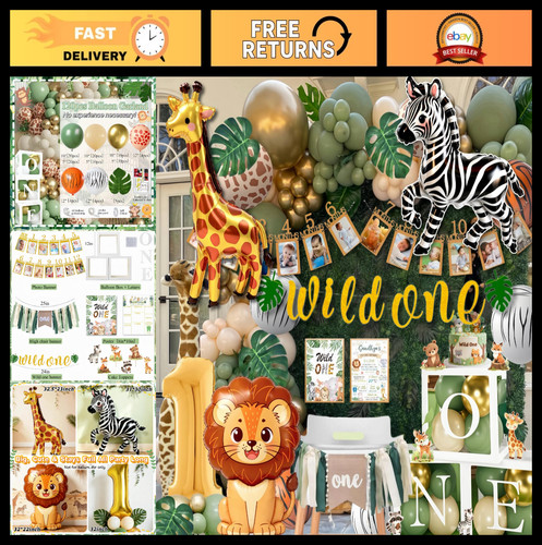 Wild one birthday - wild, decorations