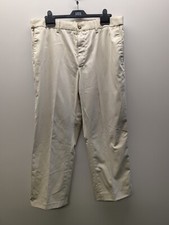 M&S Blue Harbour Chino Trousers Men Size W36 L29 Cream Stormwear Stain Water