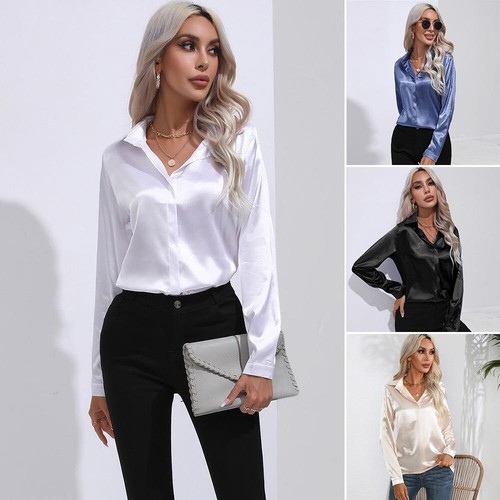 Women office blouse solid - office,