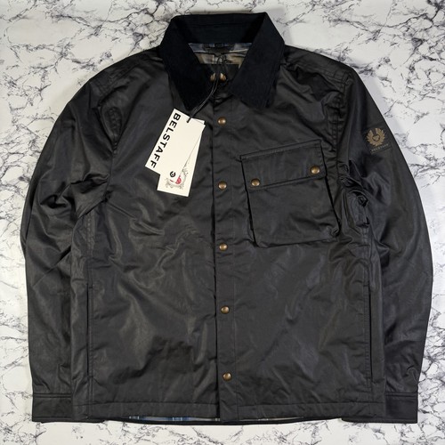 Belstaff mens black waxed - belstaff,