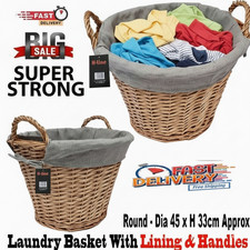 Wicker Laundry Basket Rattan