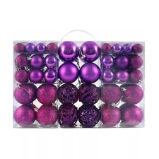 100Pcs Large Christmas Baubles Xmas Tree Balls Decor Party Wedding Ornament Gift