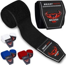 Boxing Hand Wraps Hook & Loop Cotton Bandage Fist Protective Inner Gloves