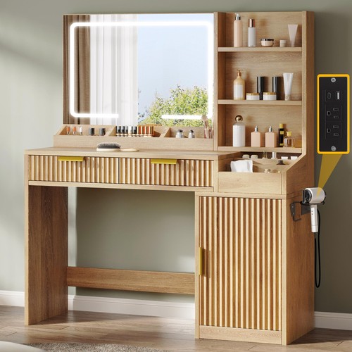 Oak dwvo fluted - fluted, vanity