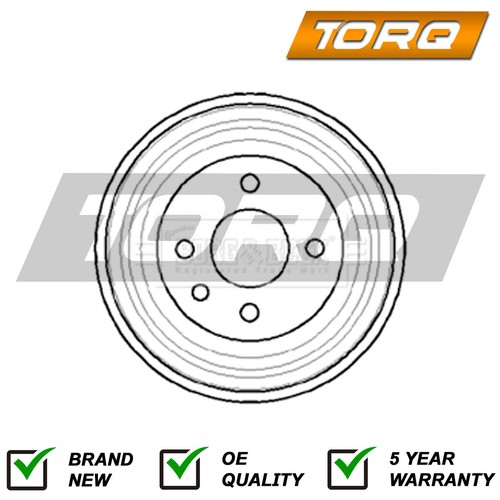 Brake drum rear torq fits - drum,