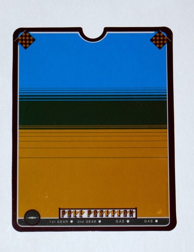 Vectrex pole position overlay - vectrex,