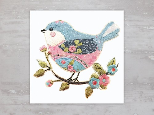 Quilted look bird - look,