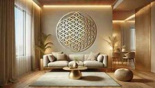 Elegant Flower of Life Wall Decal Sticker Vinyl Nature Wall Art Decor
