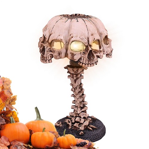Halloween skull skeleton lamp - halloween,