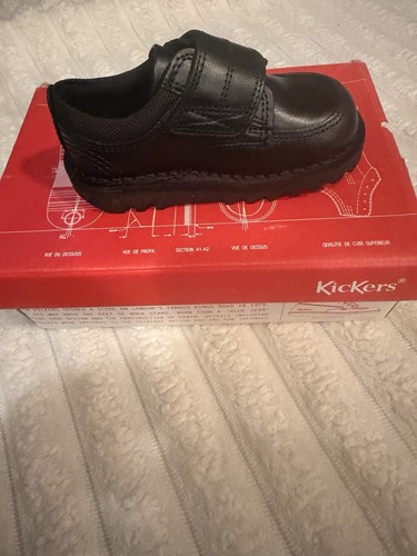 Kicker scuff leather kids - lo,
