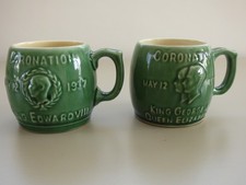 2 Denby Coronation Mugs Edward