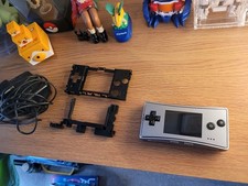 Gmeboy Micro Console Silver - Good Working Condition - Includes Original Charger