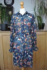 Zara Navy Floral Tunic Shirt