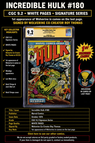 Incredible hulk 180 cgc 2 - incredible, #180