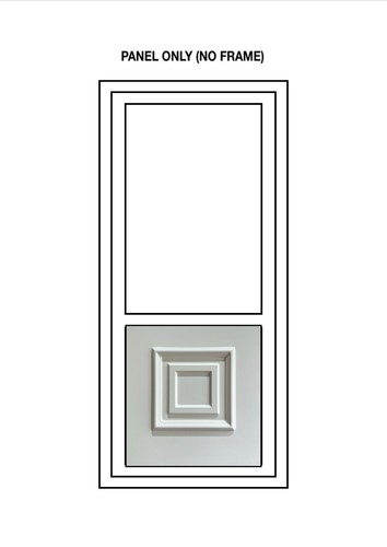 Upvc half door panel cream - upvc,