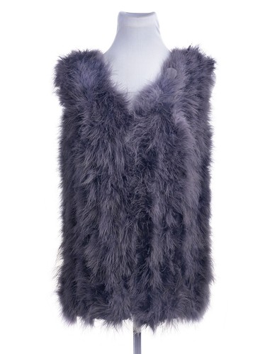 Plain fur gilet - fur,