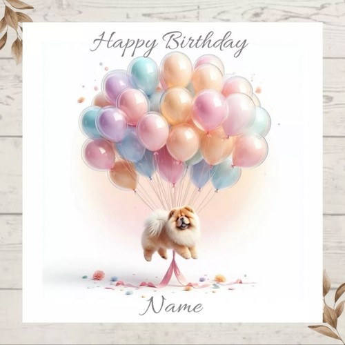Personalised chow dog - chow,