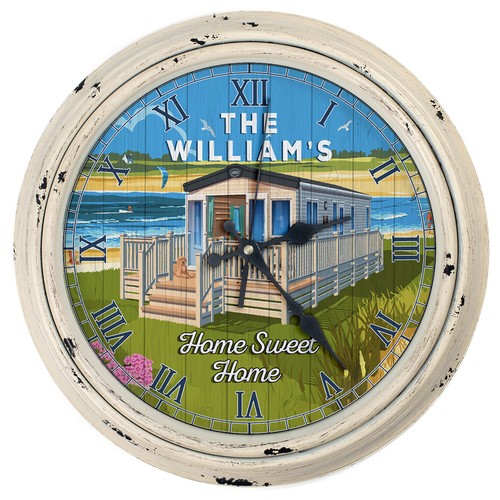 Personalised wall clock - wall,