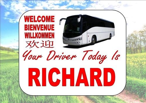 Coach bus drivers sign - coach,