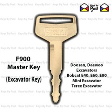  F900 DOOSAN, DAEWOO, BOBCAT, TEREX Plant Key Excavator Dumper Digger Keys