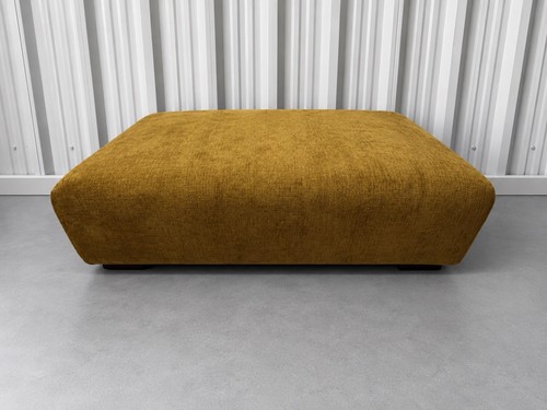 Mustard gold large ottoman - mustard,
