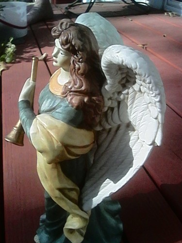 Adult female angel statue - adult,