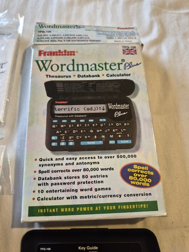 Vintage franklin word master - word,