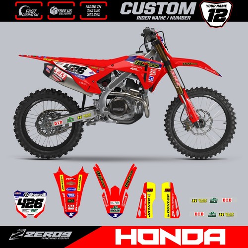 Honda motocross graphics kit - graphics,