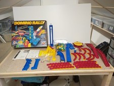 Tyco Domino Rally Deluxe Set Vintage 1989 Boxed , Complete, 1 Piece Damaged 
