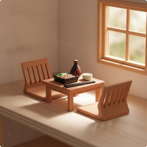 Miniature low table japanese - miniature,