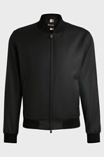ZIP-UP JACKET IN VIRGIN-WOOL SERGE - HUGO BOSS