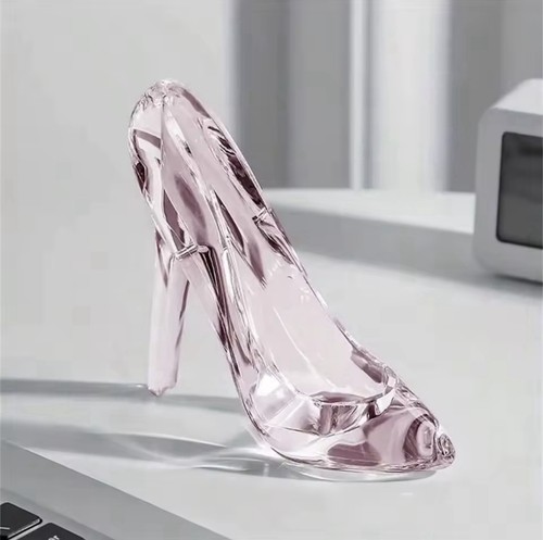 Crystal glass high heel - high, shoe