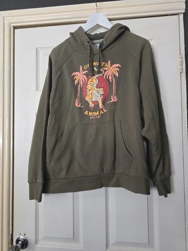 Animal y2k khaki tiger graphic