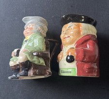 Pair Of Vintage Toby Jugs
