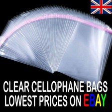 Clear Cello Cellophane Bags