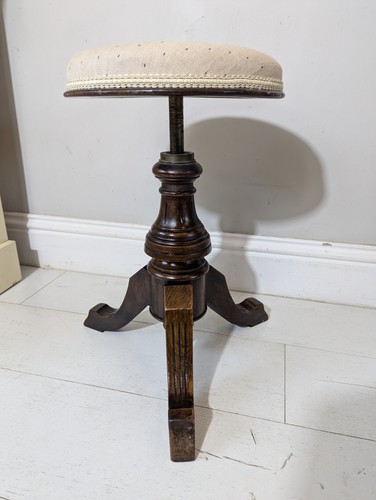 Victorian antique piano stool - victorian,